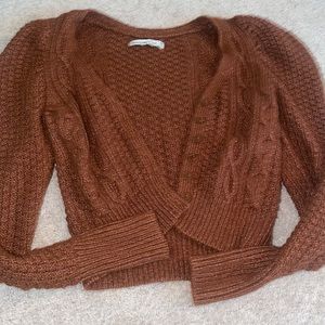 Brown Abercrombie cardigan